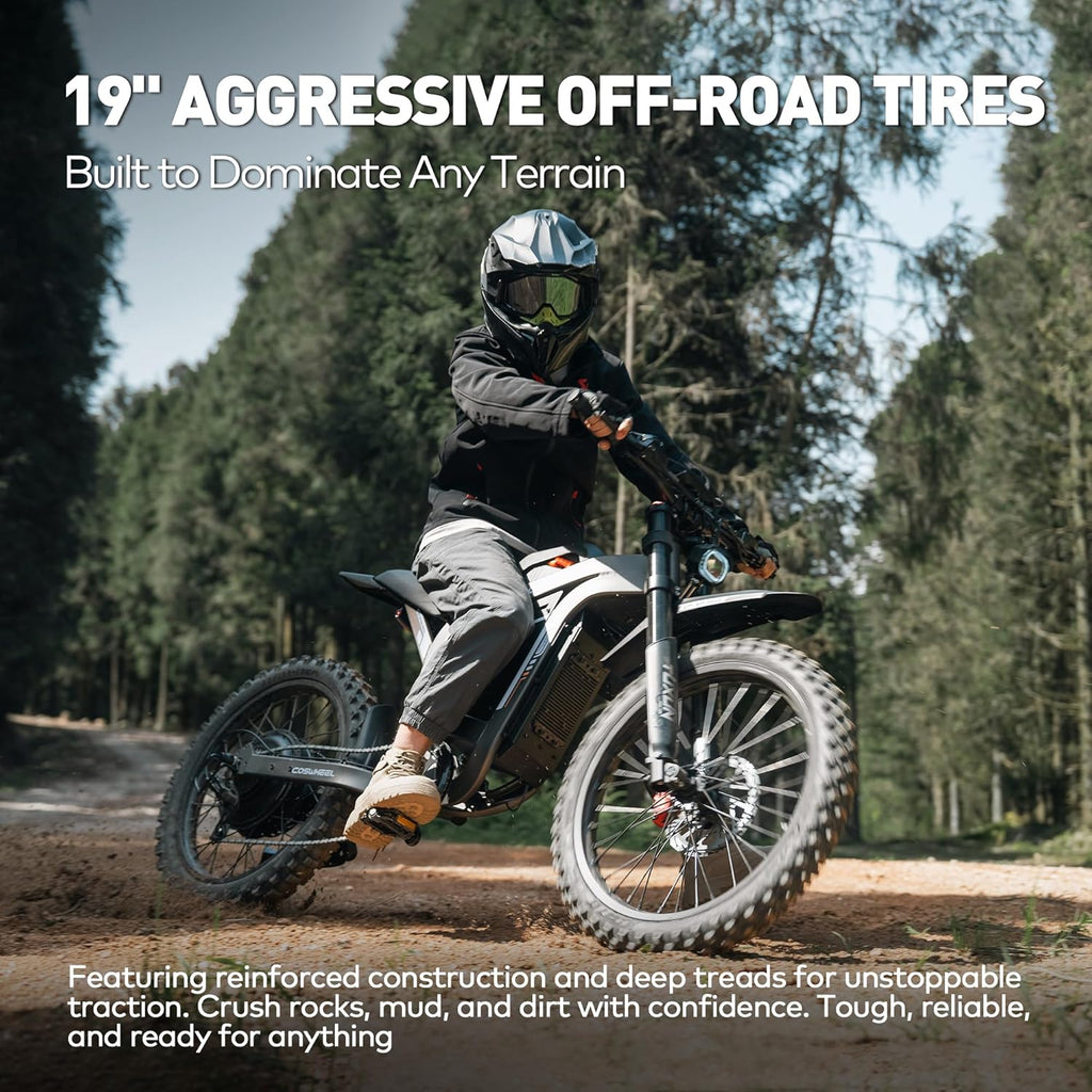 Electric Dirt Bike for Adults, 9000W Peak Motor Electric Motorcycle