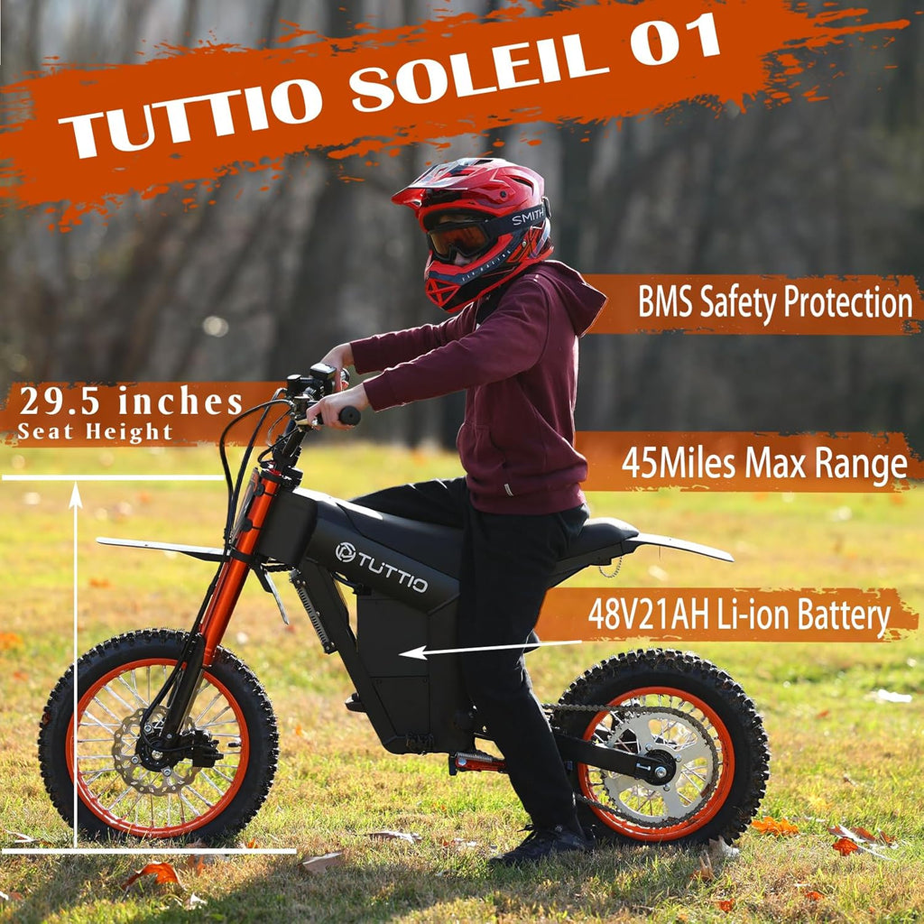 Electric Dirt Bike Adults 2000W/3000W 220NM Electric Bike 48V 21AH
