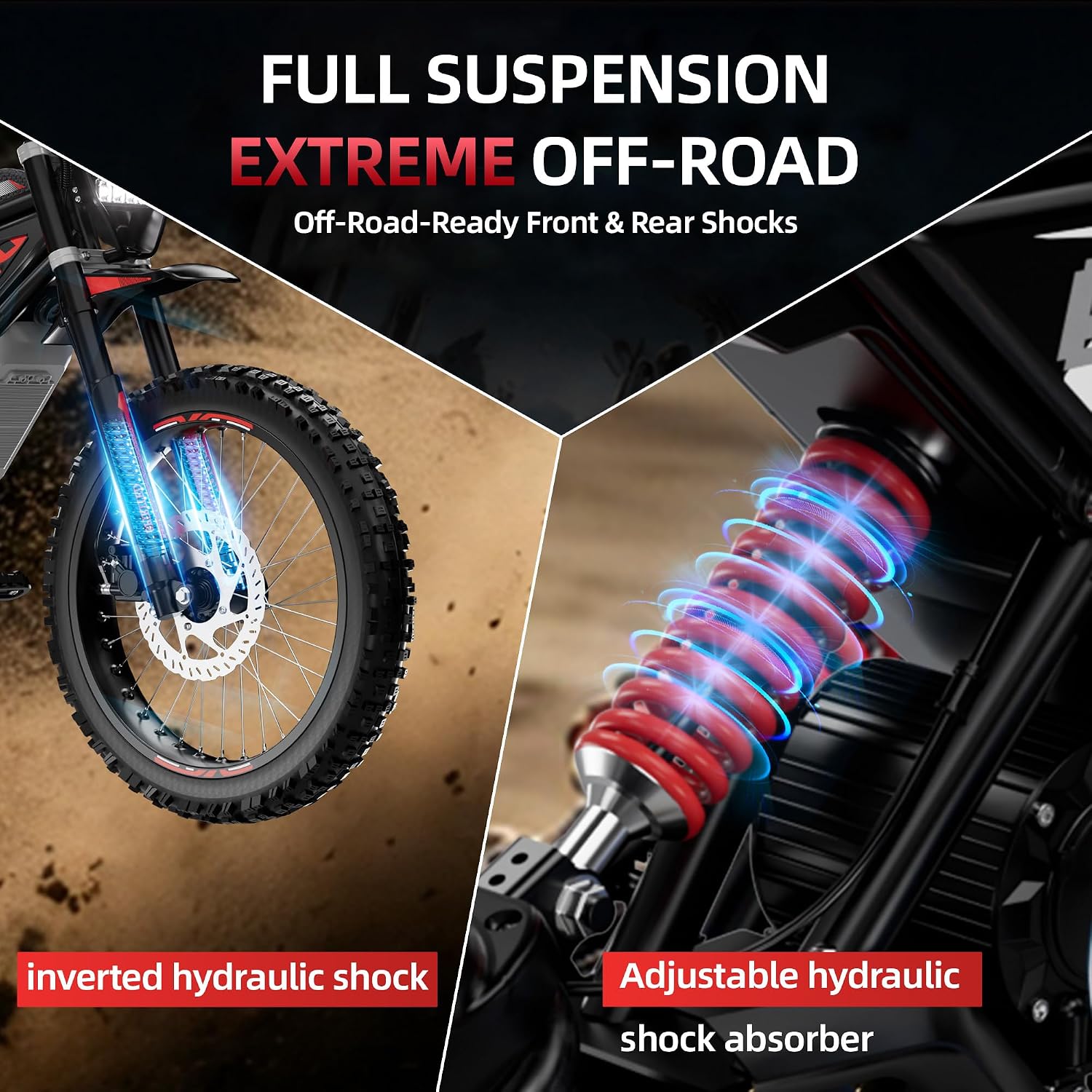 Electric Dirt Bike for Adults&Teens,3200W/3600W/4000W Mid-Drive Motor