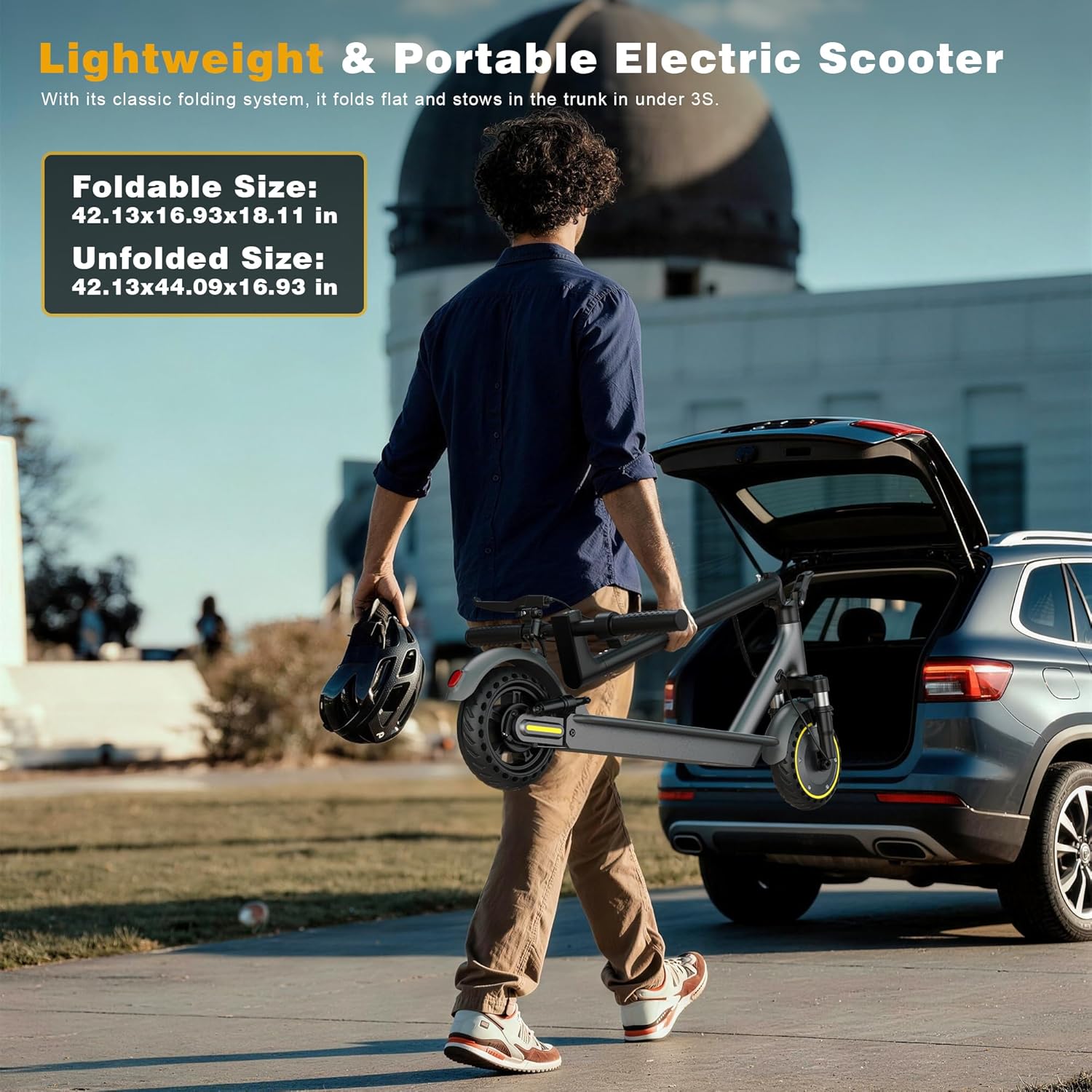 Electric Scooter for Adults，Top Speed 19/22 MPH，Range 19/22/28 Miles，8.5”/10