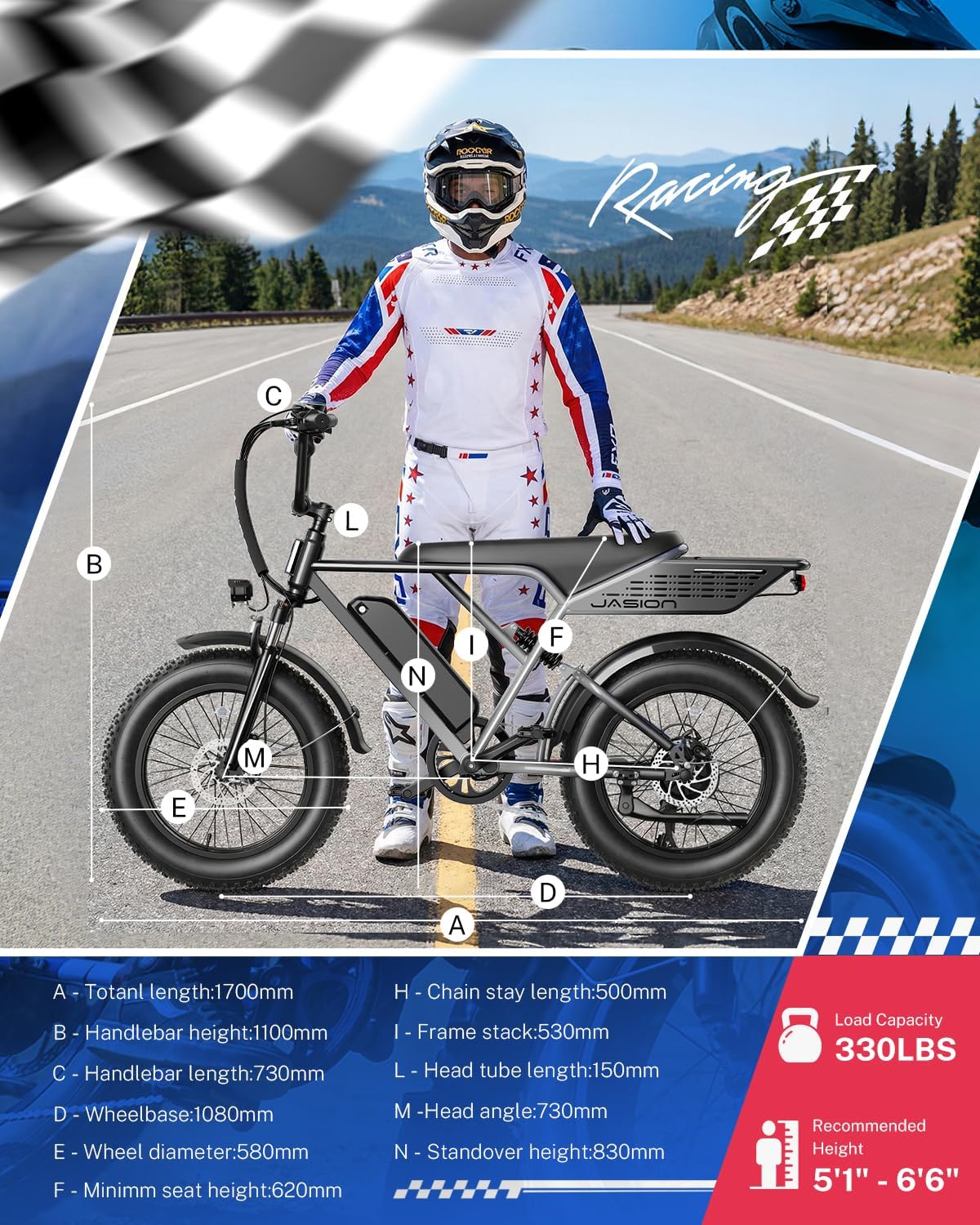 Electric Bike for Adults,70Miles Max Range Electric Motorcycle,2000W Peak & 30MPH