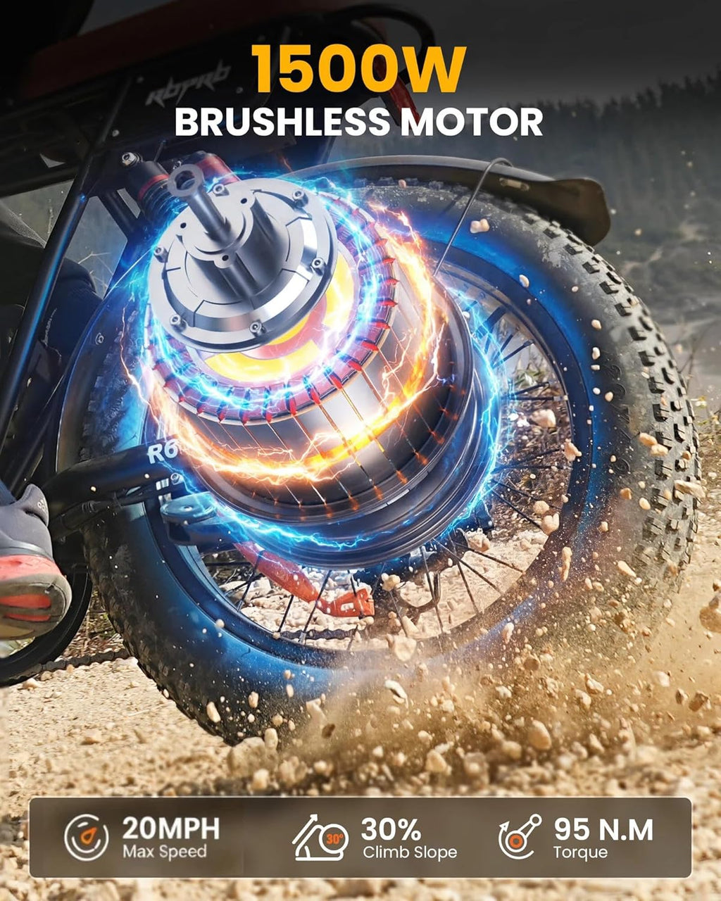 Electric Bike for Adults,1500W Motor Electric Dirt Bike