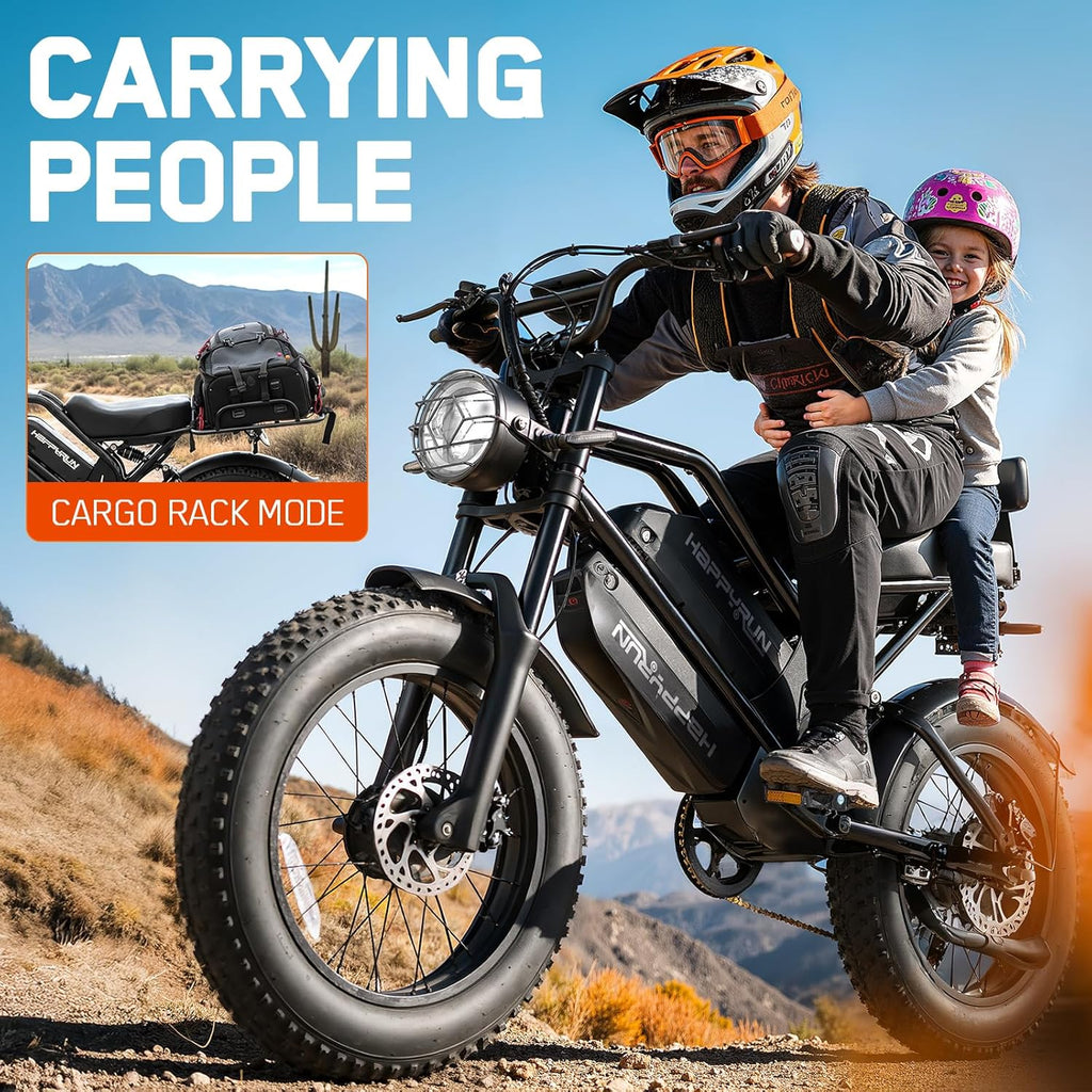 G70 Pro 5000W Peak Dual Motor Electric Bike for Adults, 38Ah