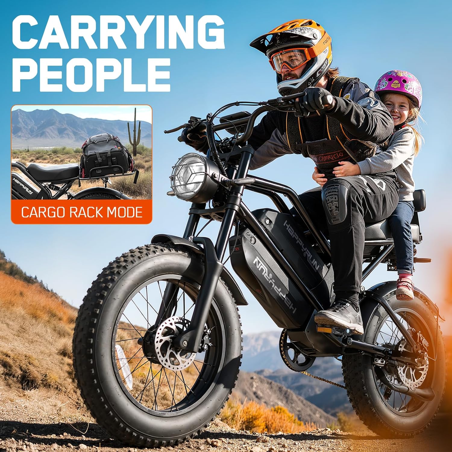 G70 Pro 5000W Peak Dual Motor Electric Bike for Adults, 38Ah