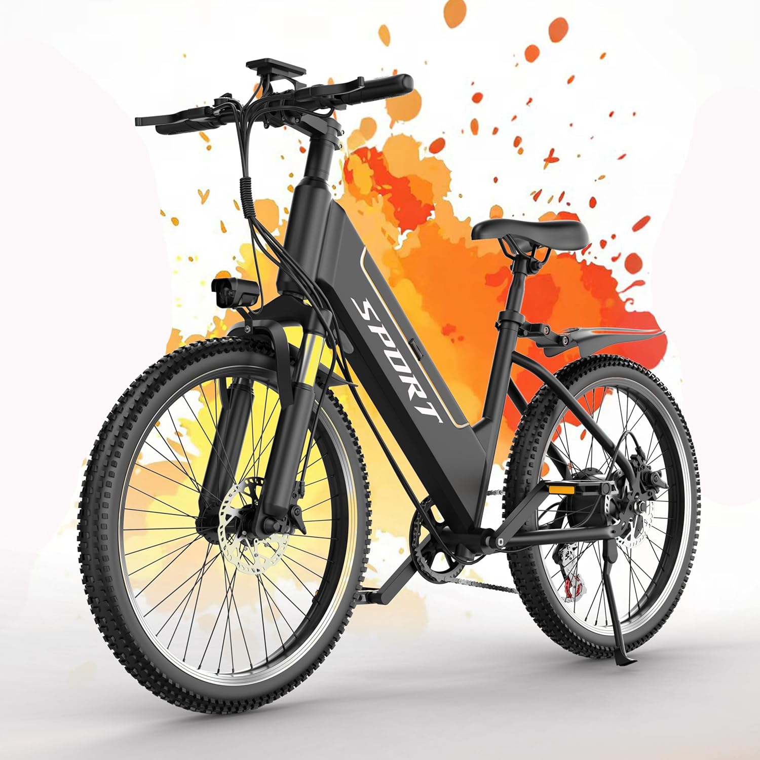 Electric Bike for Adults Teens,1500W Peak Ebike,60Miles 25MPH E Mountain Bike,26