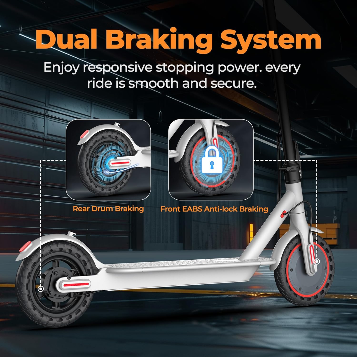 Electric Scooter, 8.5" /10" /14" Tire, 16/19/22 Mph Top Speed