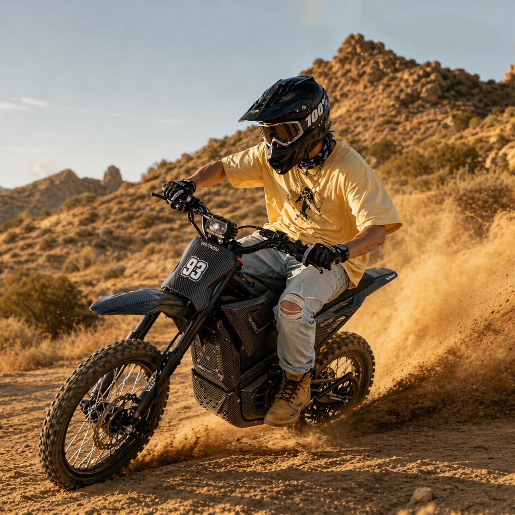 Electric Dirt Bike for Adults&Teens, Mid-Drive Motor 3840/5600W Peak