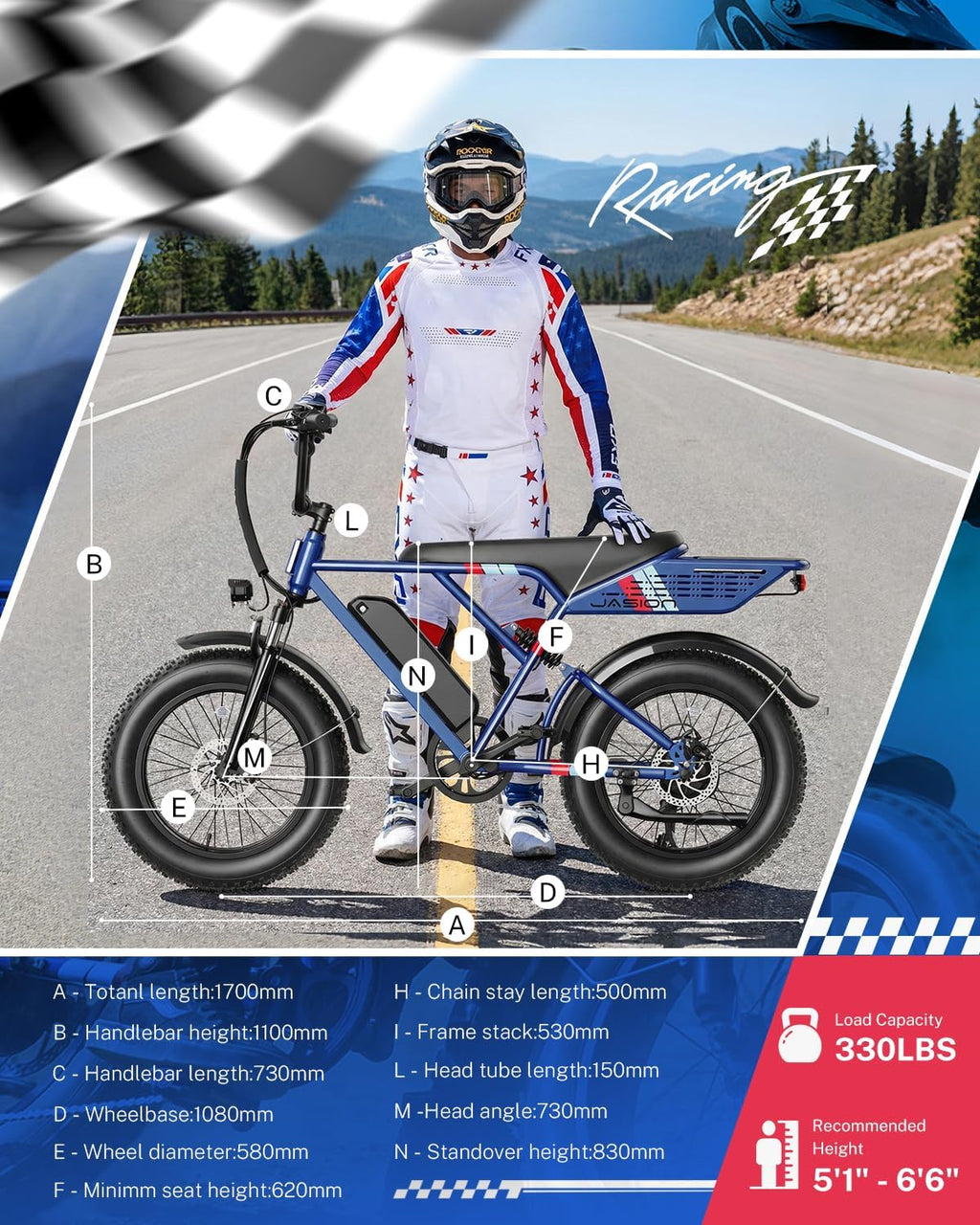 Electric Bike for Adults, 2000W Peak & 30MPH