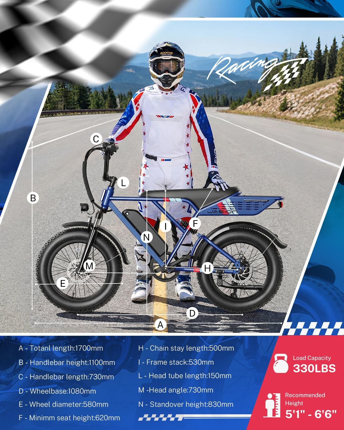 Electric Bike for Adults, 2000W Peak & 30MPH
