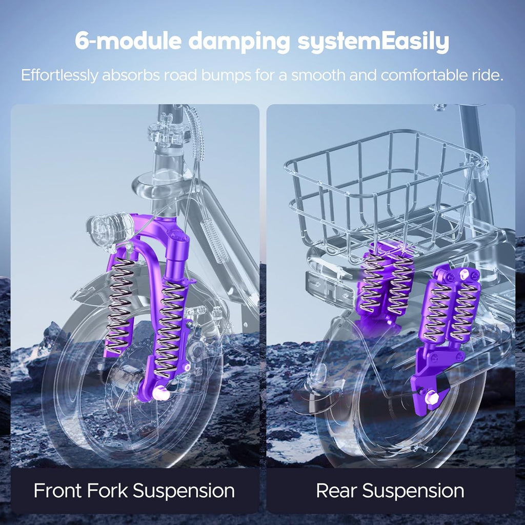 Electric Scooter with Seat for Adults,1000W Peak Power, 35 Mile Long Range, 20MPH, 14