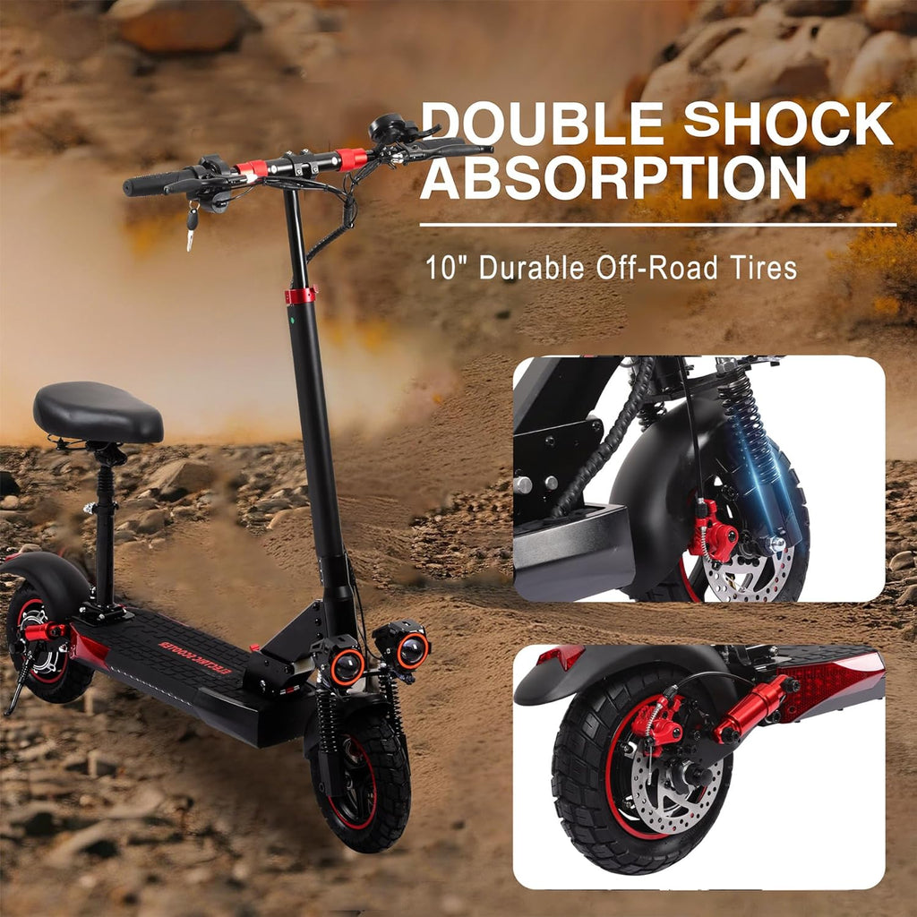 Electric Scooter Adults,1200/1600W Motor, 30/34 MPH Top Speed & 30/40 Miles Range