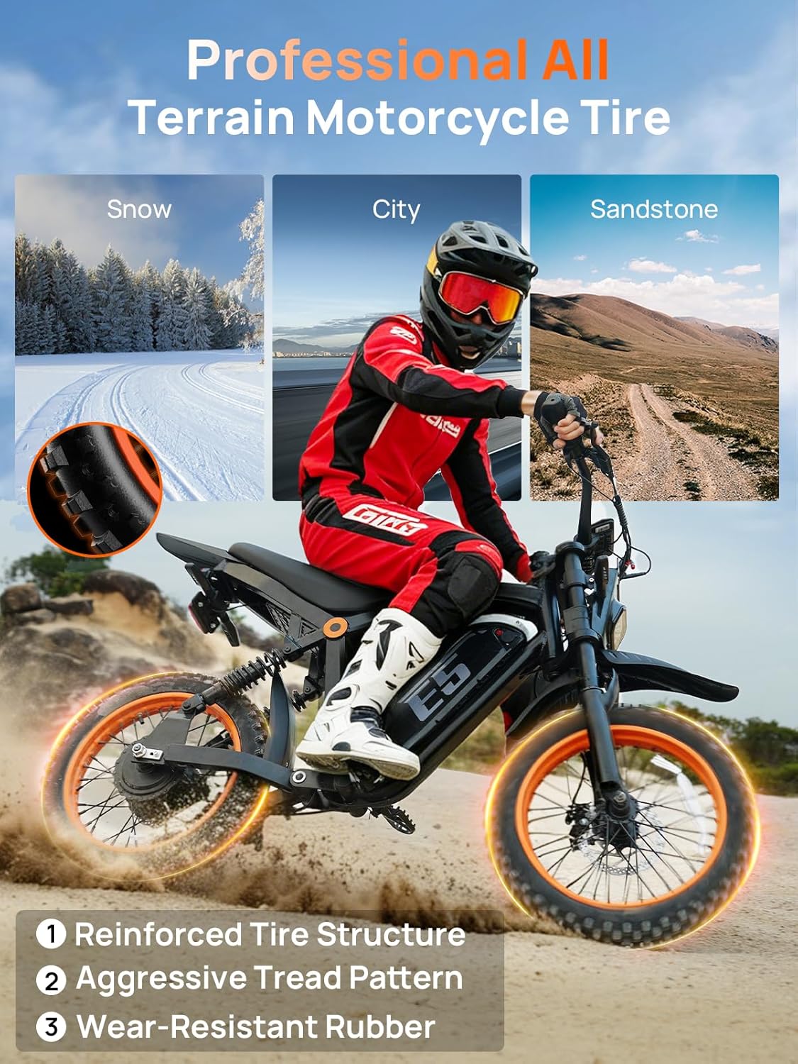 Electric Dirt Bike, 1500W Peak Electric Motorcycle