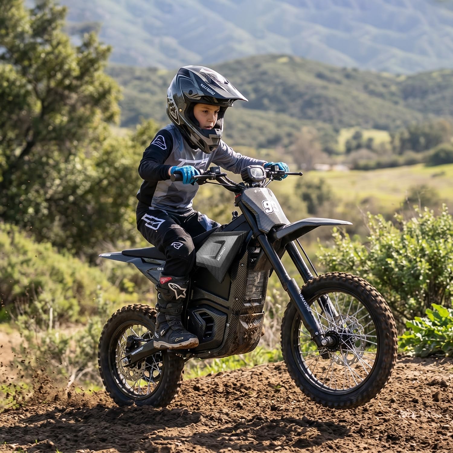 Electric Dirt Bike for Adults&Teens, Mid-Drive Motor 3840/5600W Peak