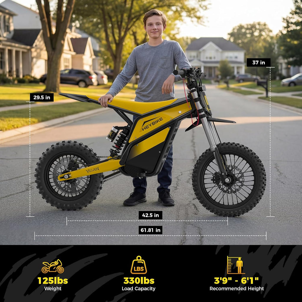 Electric Dirt Bike, 4160W E Dirt Bike with 52V