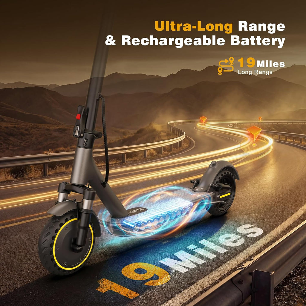 Electric Scooter for Adults，Top Speed 19/22 MPH，Range 19/22/28 Miles，8.5”/10