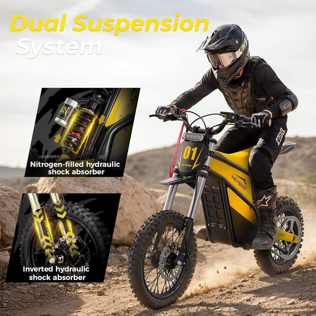 Electric Dirt Bike, 4160W E Dirt Bike with 52V