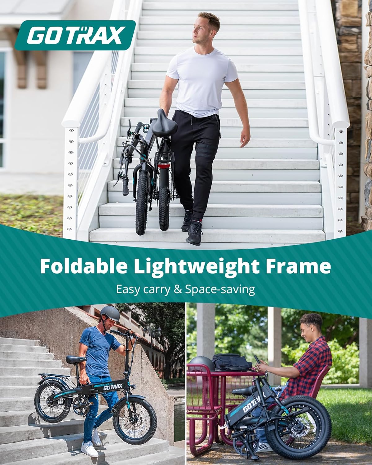20" Folding Electric Bike with 40Miles (Pedal-assist1)