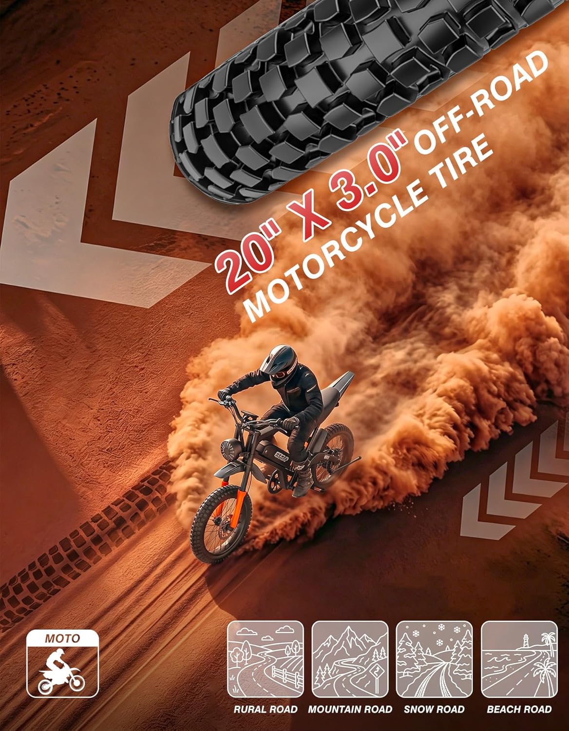 Electric Dirt Bike, 5500W Peak Electric Motorcycle