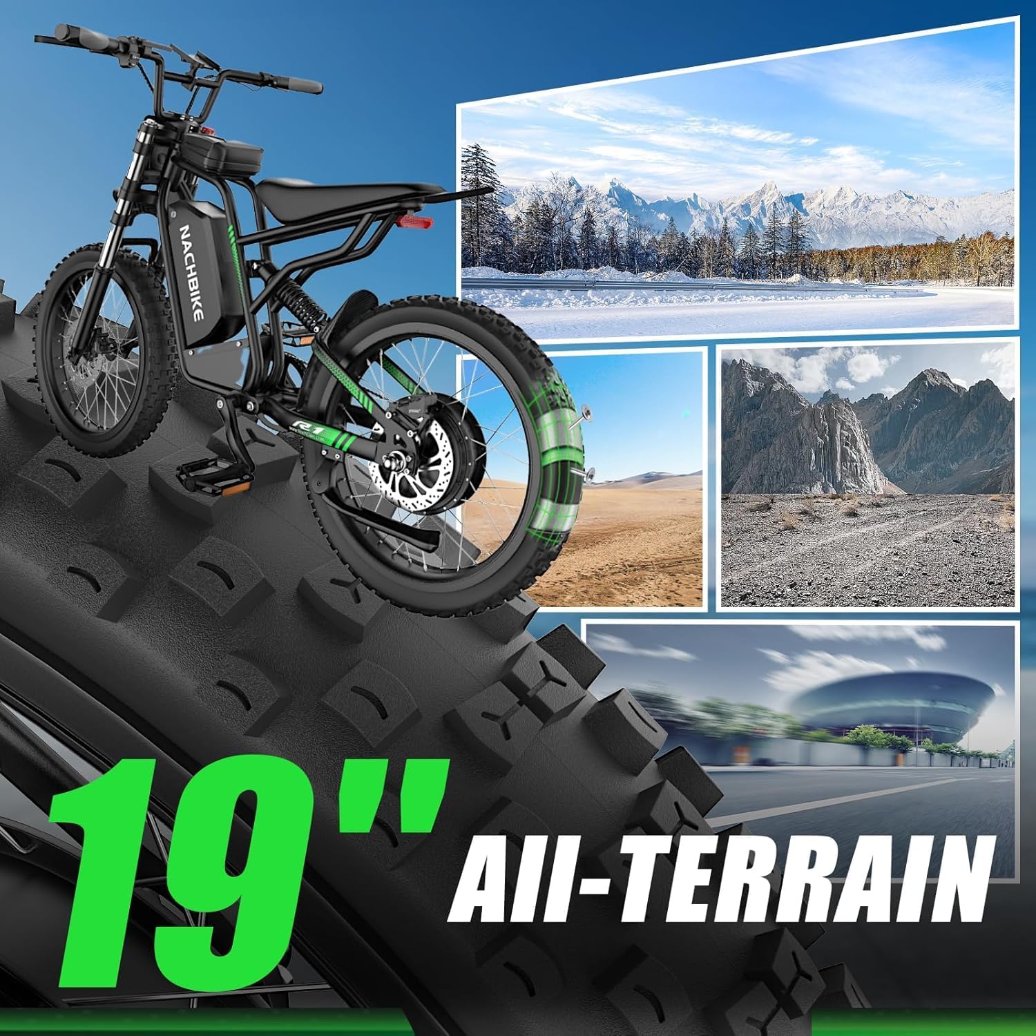 R3/R3Neo 45/50MPH Electric Dirt Bike for Adults,60V25Ah 1500Wh