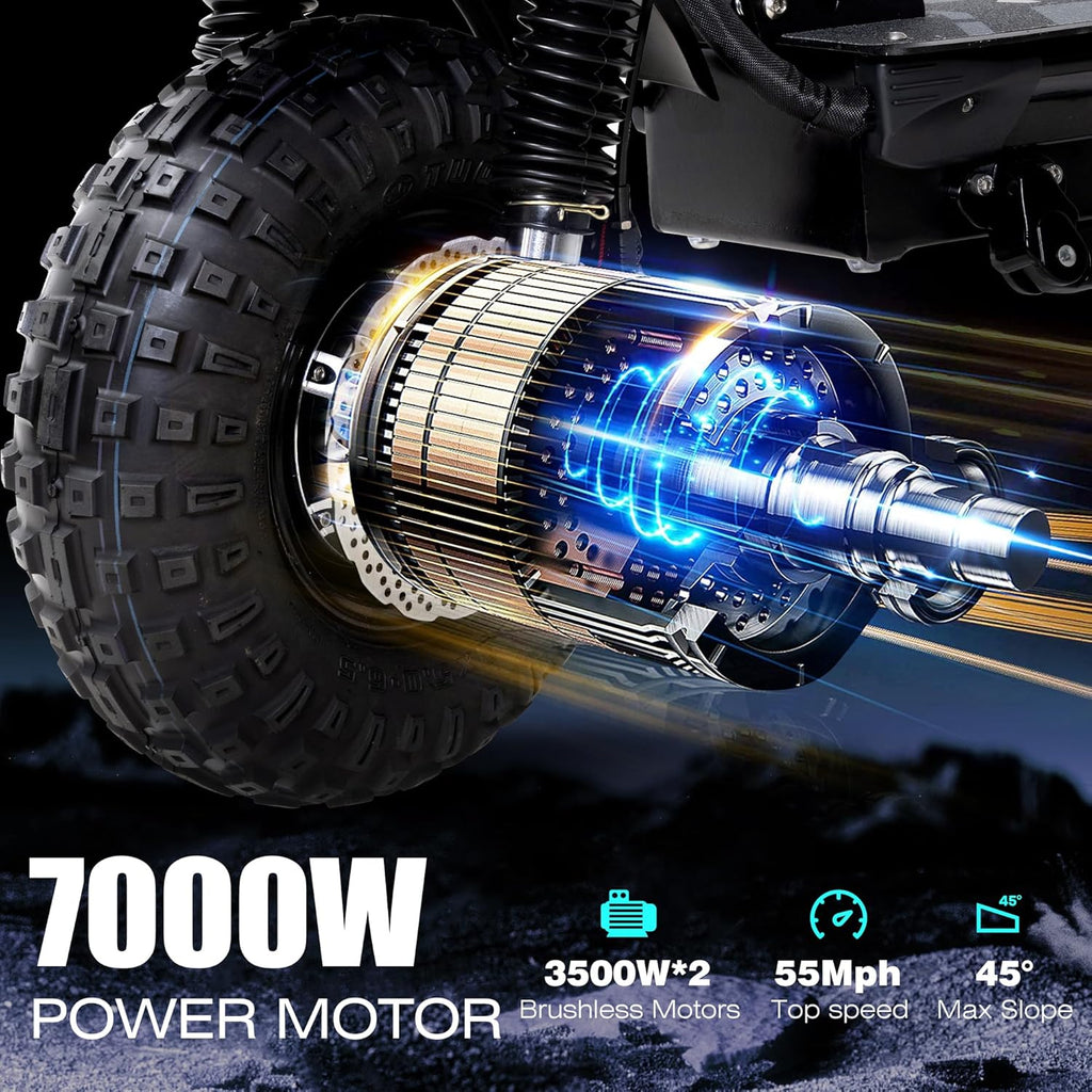 Electric Scooter Adult, 7000W Motor, 60V 33Ah