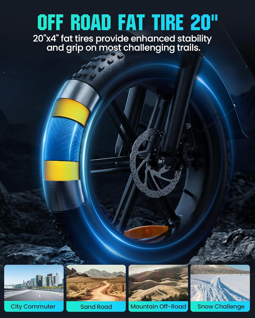 Electric Bike for Adults, 1500/2000W Peak Bicycle, 60/80/160 Miles Range