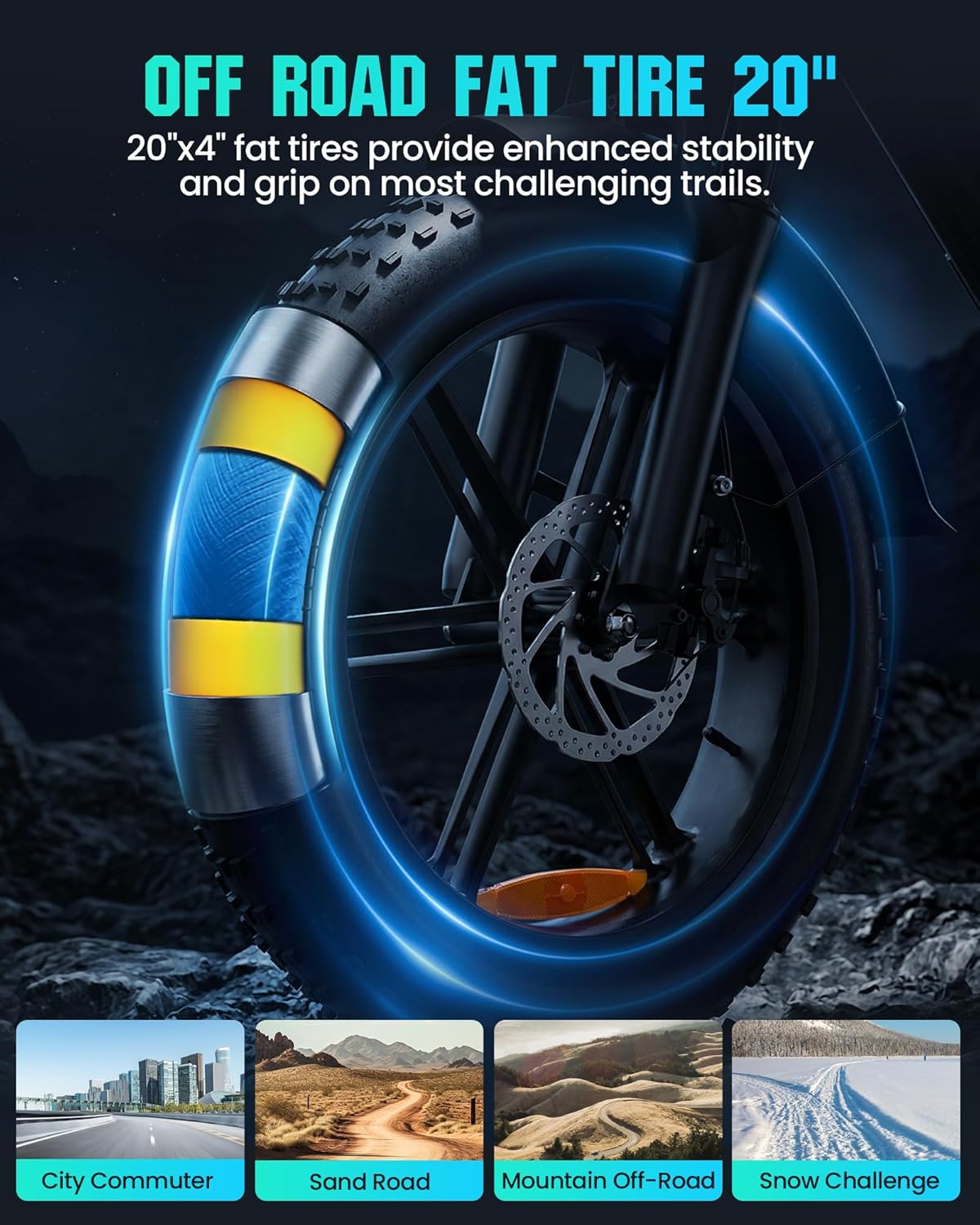 Electric Bike for Adults, 1500/2000W Peak Bicycle, 60/80/160 Miles Range