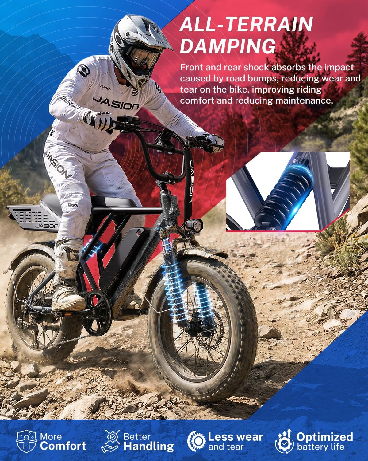Electric Bike for Adults,70Miles Max Range Electric Motorcycle,2000W Peak & 30MPH