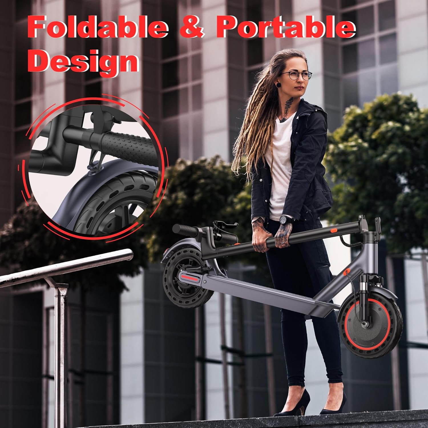 Electric Scooter, 8.5" /10" /14" Tire, 16/19/22 Mph Top Speed