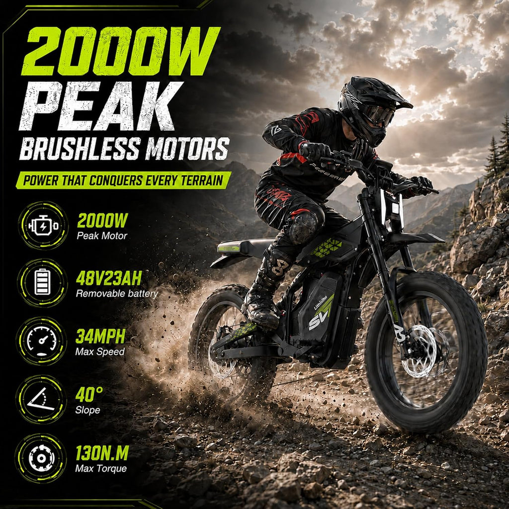 Electric Bike for Adults 2000/3000W Peak Motor 85/120 Miles