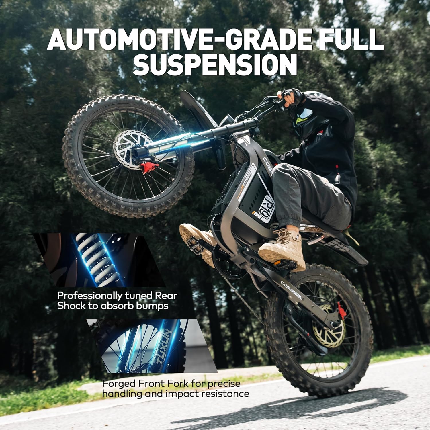 Electric Dirt Bike for Adults, 9000W Peak Motor Electric Motorcycle
