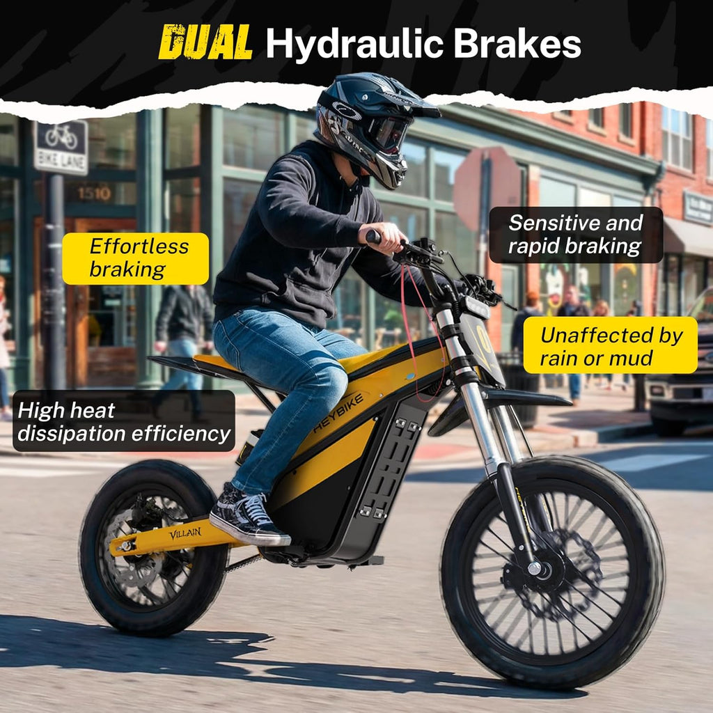 Electric Dirt Bike, 4160W E Dirt Bike with 52V
