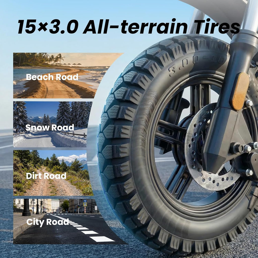 Electric Dirt Bike for Adults Offroad Ebike 𝟮𝟬𝟬𝟬𝗪-𝟱𝟬𝟬𝟬𝗪 Peak