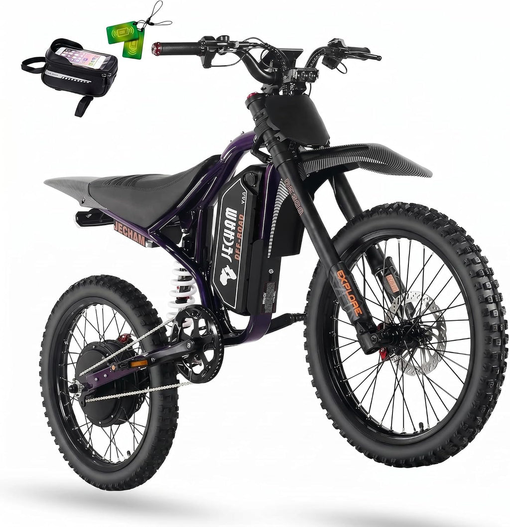 Electric Dirt Bike for Adults 4700W, Off-Road Electric Bike 60V 32Ah, 50 MPH High Speed