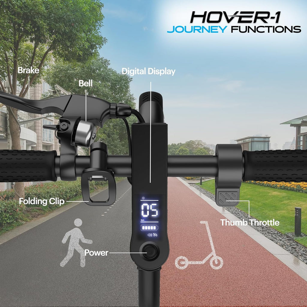 Electric Scooter 14MPH, 16 Mile Range, 5HR Charge, LCD Display, 8.5 Inch