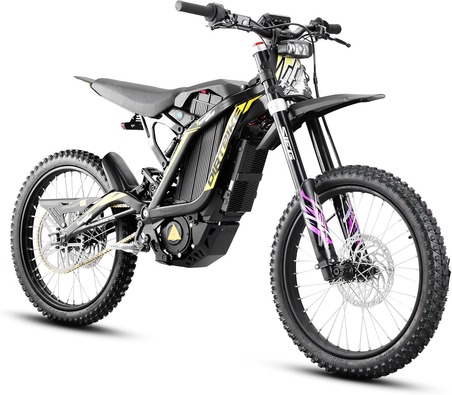 Electric Dirt Bike for Adults, 72V 16000W/10000W Peak Mid-Drive Motor