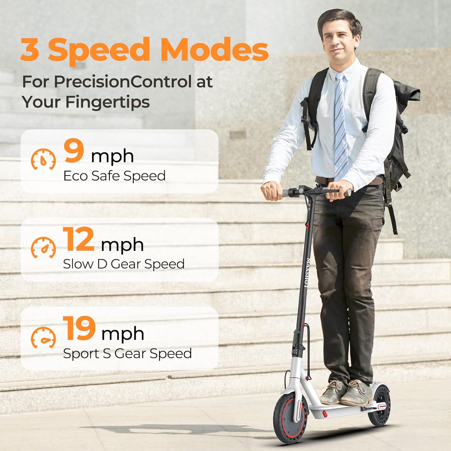 Electric Scooter, 8.5" /10" /14" Tire, 16/19/22 Mph Top Speed