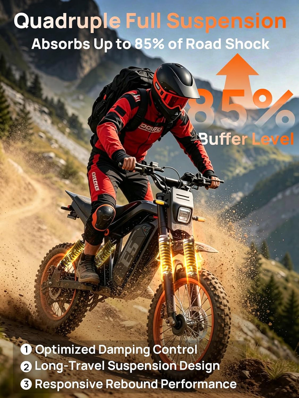 Electric Dirt Bike, 1500W Peak Electric Motorcycle