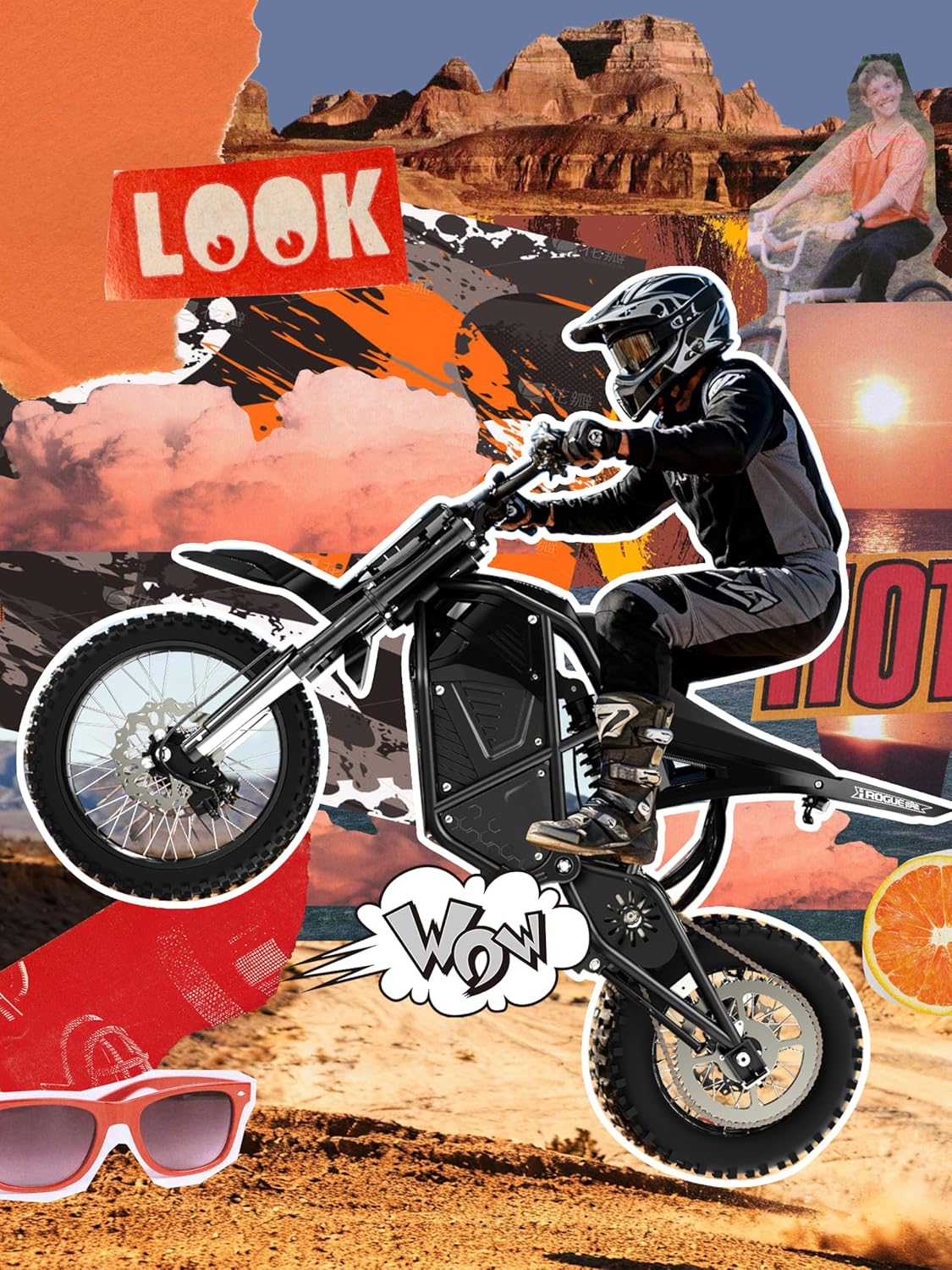 Electric Dirt Bike for Teens Adults, Mid-Drive Motor 3500W Peak