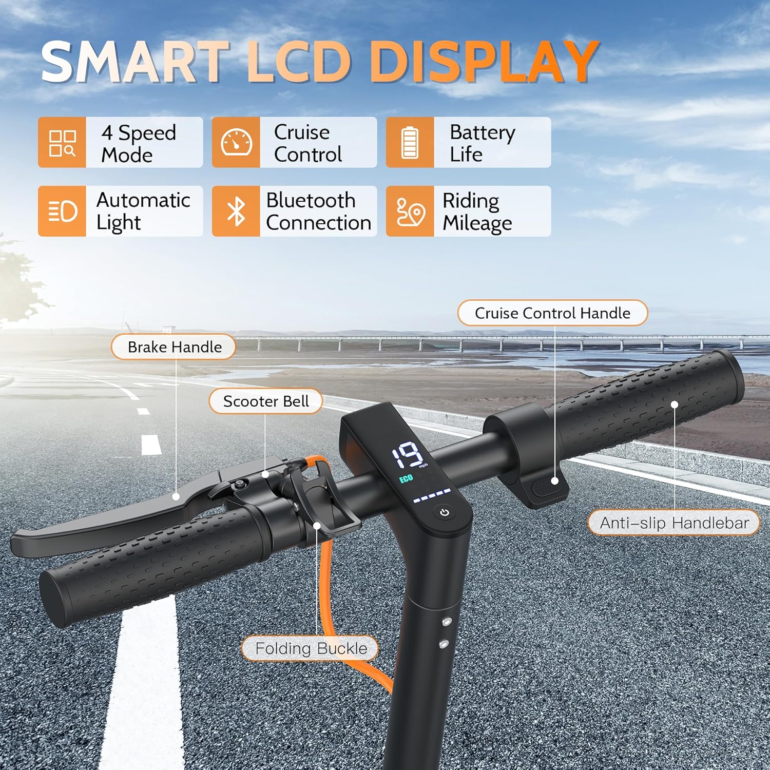 Electric Scooter for Adults, Folding E Scooter with 350W/500W Motor 16/24 Mph